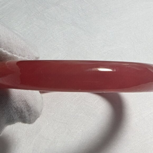Red Jade Bangle - Picture 5 of 8